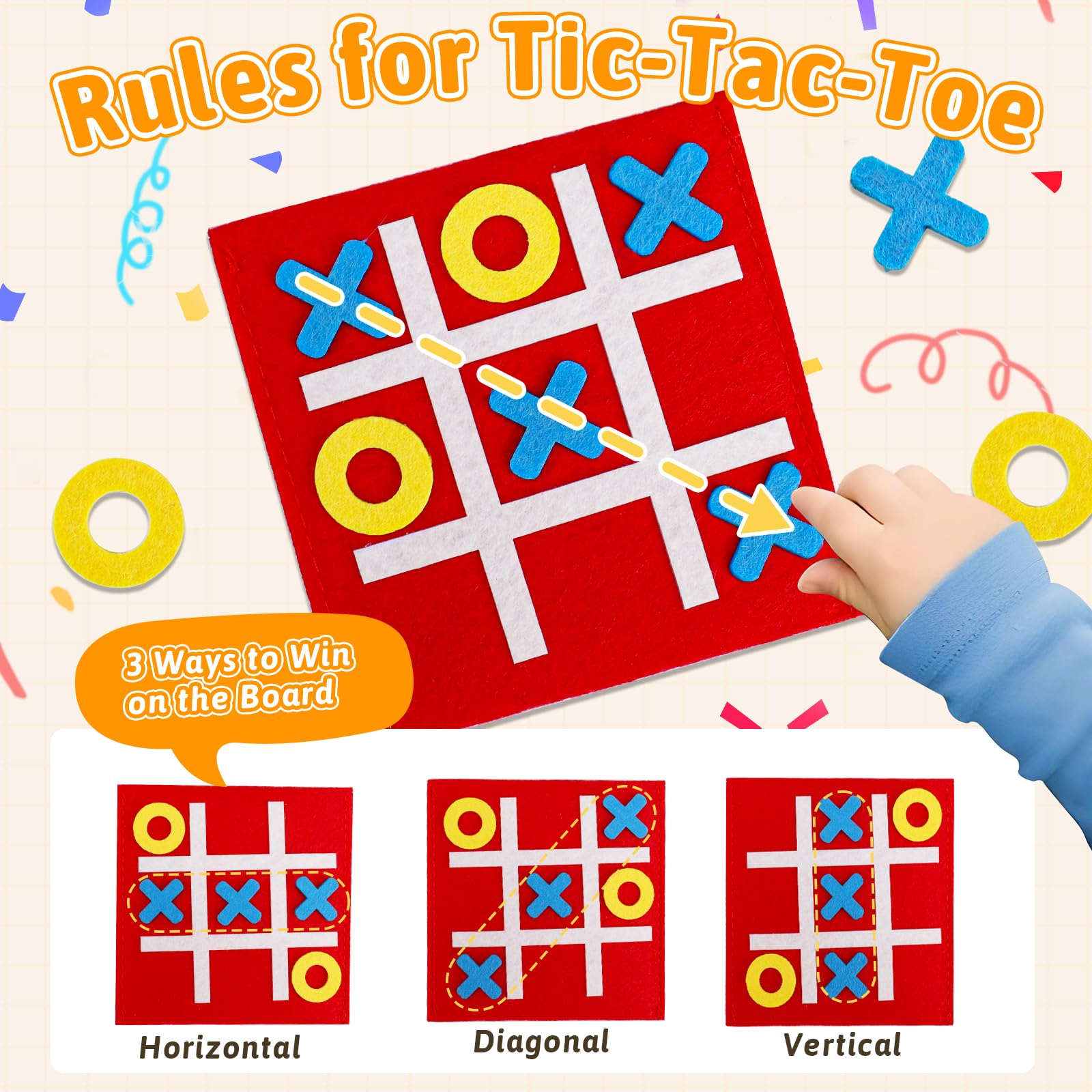 5-40PCS Tic Tac Toe Strategic  - Strategy Board Game ulasan dan harga
